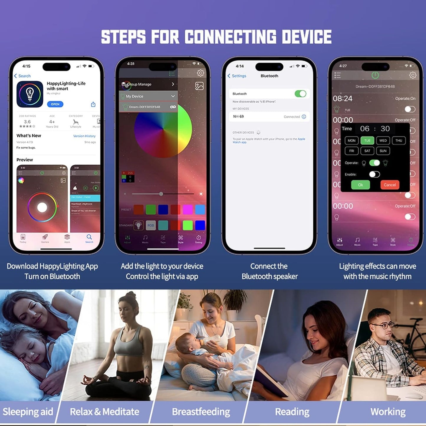 Digital Led Wireless Charger Speaker